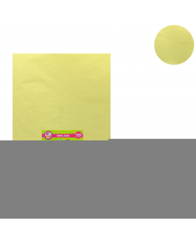 PAPEL SEDA AMARILLO 50x75CM 22G SET100U /25