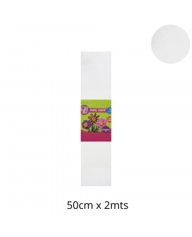 PAPEL CREPE 50x200CM BLANCO SET10U /20