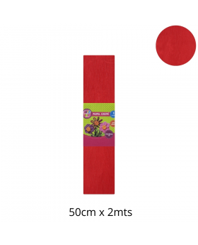 PAPEL CREPE 50x200CM ROJO SET10U /20