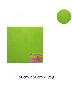 PAPEL ARROZ PISTACHO 50x50CM SET100U /10