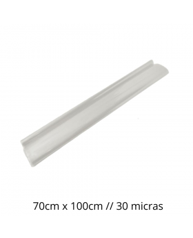 PAPEL CELOFAN 70X100CM 30MIC TRANSPARENTE 100PLG/5