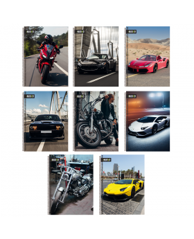 CUADERNO TRIPLE 20x27,5 150H 60G AUTOS & MOTOS/32