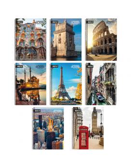 CUADERNO TRIPLE 20x27,5 150H 60G WORLD CITIES/32