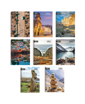 CUADERNO TRIPLE 20x27,5 150H 60G PAISAJES CHILE/32