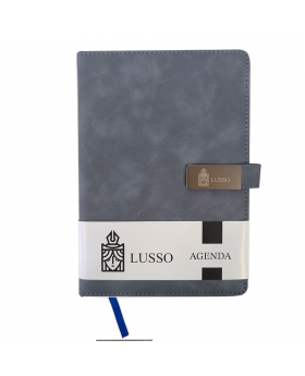 AGENDA LUSSO A5 NEO GRIS CLARO /60