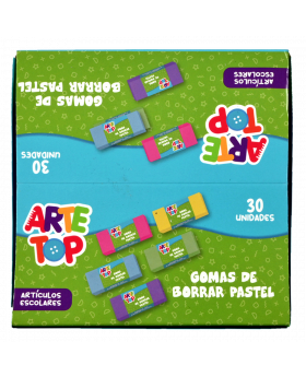 GOMA DE BORRAR ARTETOP 37x10x20MM PASTEL /1200