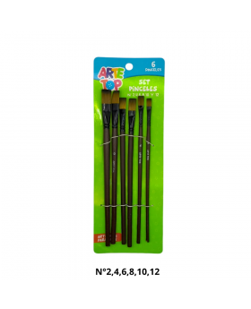 PINCEL ESPATULADO SUAVE ST6UN #2,4,6,8,10 Y 12/480