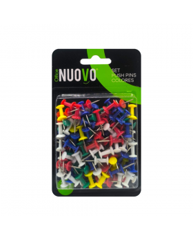 PUSH PIN COLORES SET 100PCS/288