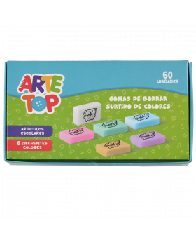 GOMA CHICA COLORES SURTIDO SET60U /40