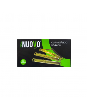 ACCOCLIP METALICO GOLDEN X50PCS/100