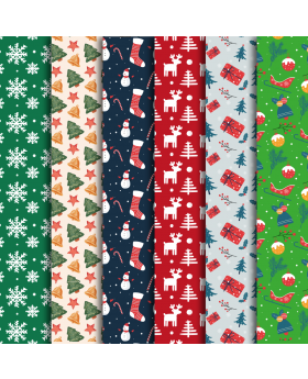 PAPEL REGALO NAVIDAD COUCHE 70x100CM DISEÑO 1 /500