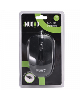MOUSE CON CABLE NEGRO NUOVO /100