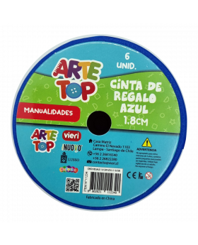 CINTA REGALO 1.8CM AZUL /300