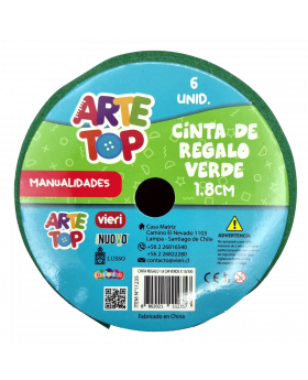 CINTA REGALO 1.8CM VERDE /300