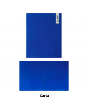 CARPETA 2 BOLSILLOS CARTON CARTA AZUL NUOVO/200
