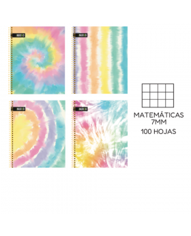 CUADERNO UNIV TAPA DURA BATIK 7MM 100H /48