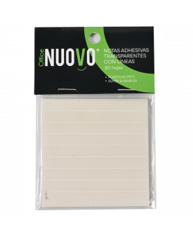 NOTAS ADHESIVAS PET LINEAS TRANSP 7.6CM 50H /1200