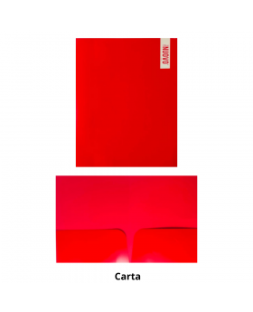 CARPETA 2 BOLSILLOS CARTON CARTA ROJONUOVO/200