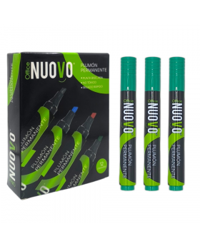 PLUMON PERMANENTE BISELADO VERDE SET 12UN NUOVO/48