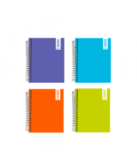 CUADERNO POCKET ¼OFICIO 100H 7MM MIX COLORES /100