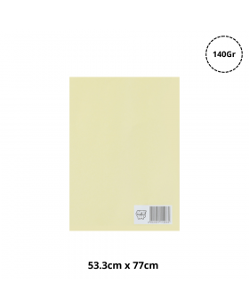 CARTULINA ARTETOP 53.3X77CM 140G P. AMARILLO /300