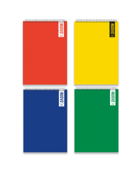 CROQUERA OFICIO DOBLE ESPIRAL COLORES 70G 80H /40