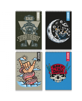 CROQUERA OFICIO DOBLE ESPIRAL CARTOON 70G 80H /40