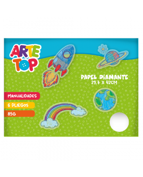 CARPETA PAPEL DIAMANTE 29.7x42CM 85G SET6U /80