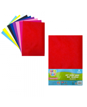 PAÑO LENCI 20X30CM MIX COLORES SET 10 UN/120