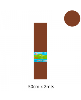 PAPEL CREPE X 10 PLIEGOS 50x200CM CAFÉ/20