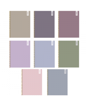 CUADERNO UNIV TAPA DURA 7MM 100H MORANDI /48