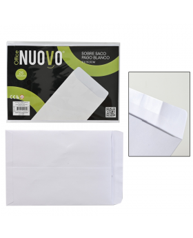 SOBRE SACO PAGO BLANCO 115x165MM SET25U /100