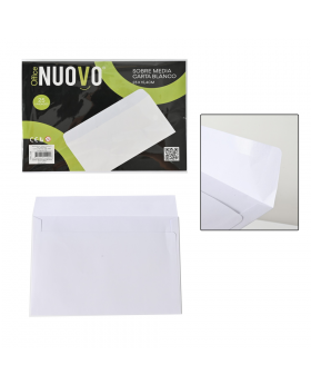 SOBRE MEDIA CARTA 230x154MM SET25U /50