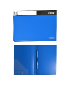 CARPETA CON GUSANO PLASTICA OFICIO AZUL /144