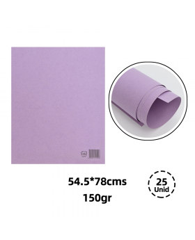 CARTULINA ESPAÑOLA LILA PASTEL 53,3x77CM /300