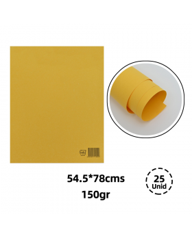 CARTULINA ESPAÑOLA AMARILLA 53,3x77CM /300