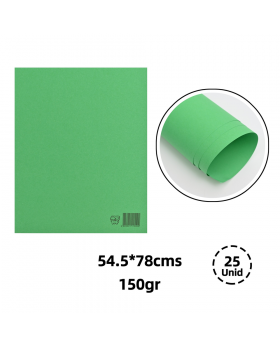 CARTULINA ESPAÑOLA VERDE OSCURO 53,3x77CM /300