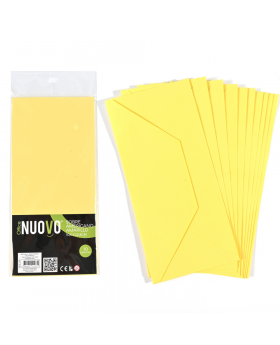 SOBRE AMERICANO AMARILLO 105x228MM SET10U /200