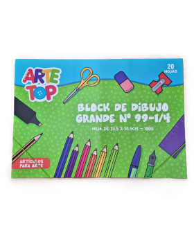 BLOCK DE DIBUJO GRANDE 99 1_4 HILADO 180G /20