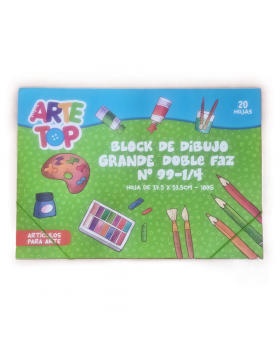 BLOCK DE DIBUJO GRANDE 99 1_4 DOBLE FAZ 180G /20
