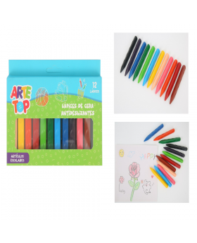 SET LAPIZ DE CERA ANTIDESLIZANTE JUMBO