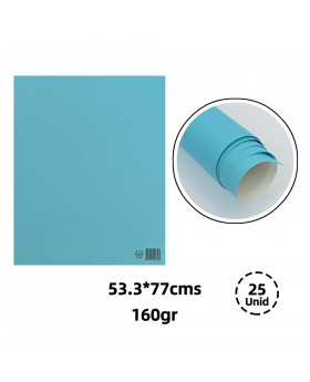 CARTULINA ARTETOP CELESTE 53,3x77CM 160GRS /300