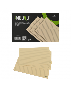 TARJETAS KARDEX 5x8 SET25 /100