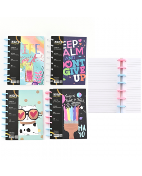 LIBRETA TAPA DURA ANILLOS A5 PAINT 100HJS /96