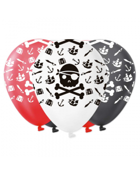 GLOBO ESTAMP PIRATA R12 30CM SET25U /100