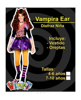DISFRAZ VAMPIRITA EAR/36