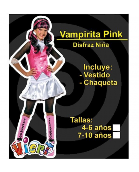 DISFRAZ VAMPIRITA PINK