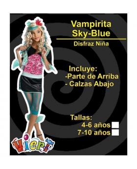 DISFRAZ VAMPIRITA SKY BLUE/36