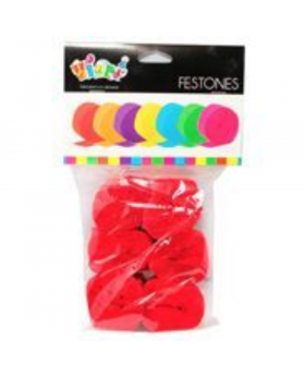 FESTON ROJO SET6U /120