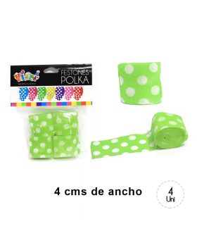 FESTON POLKA PISTACHO SET4U /144